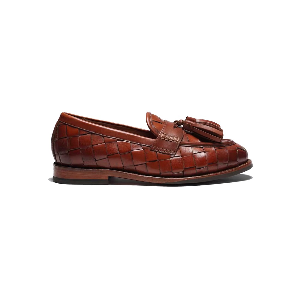 GRENSON Renee Woven Loafer - Tan