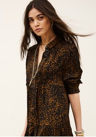 Ba&sh Hosy Printed Dress - Encre