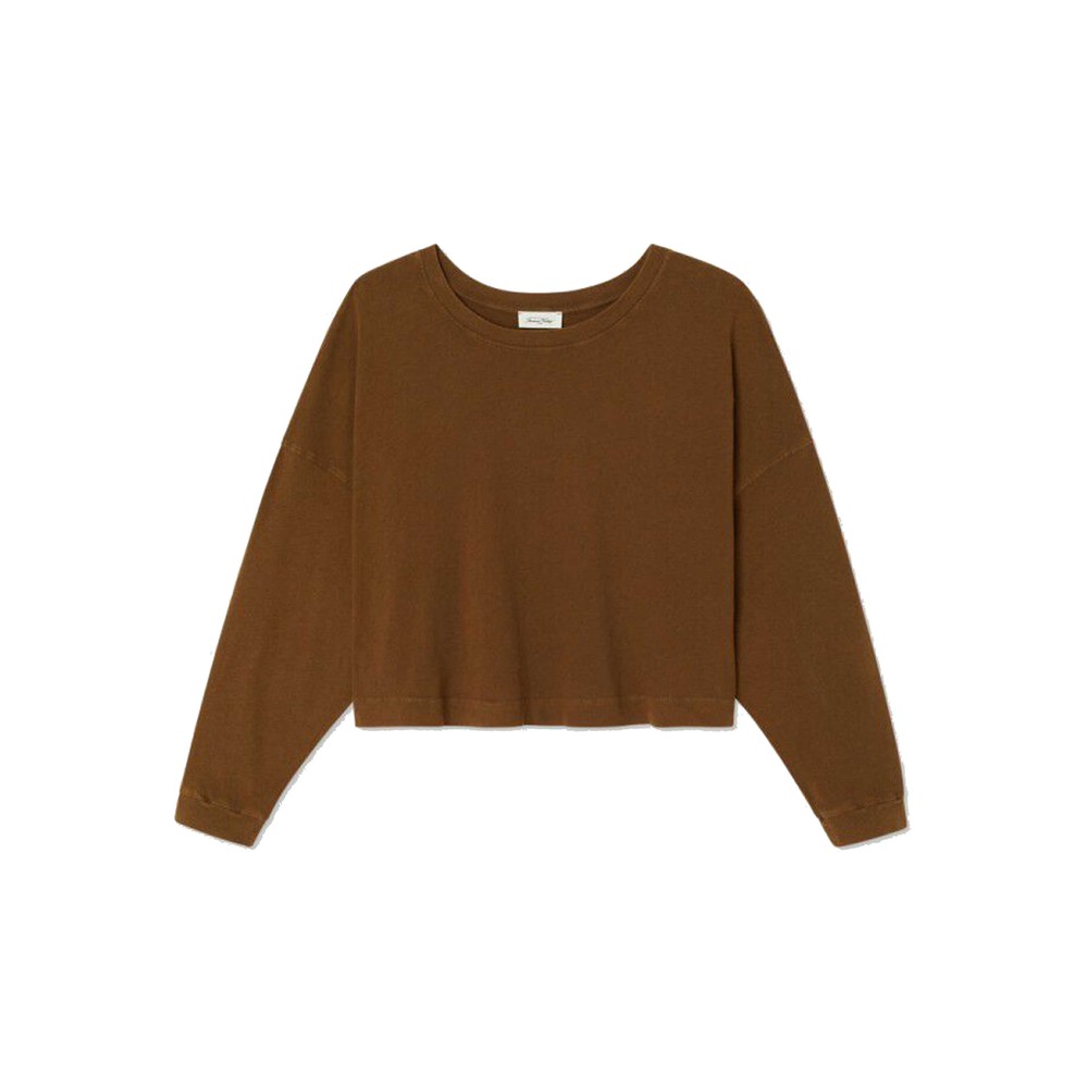 American Vintage Remytown Long Sleeve T-Shirt - Mocha Vintage