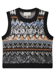 MUNTHE Vitalism Knit vest - Mix Black