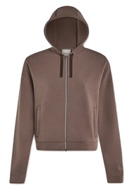 VARLEY Jorgie Zip Hoodie - Coffee Quartz