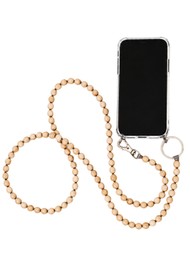 INA SEIFART Phone Necklace - Natural/Grey