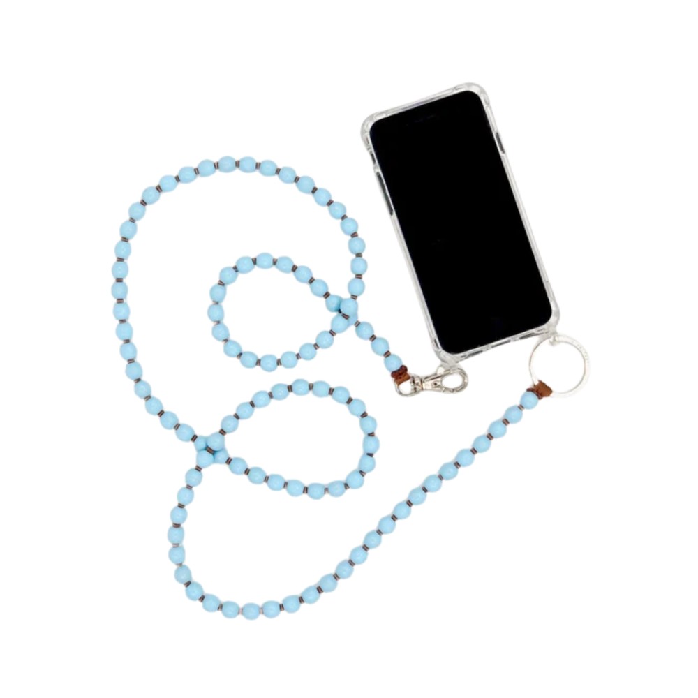 INA SEIFART Phone Necklace - Blue/Mocca