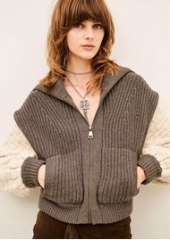 Ba&sh Essen Cardigan Shacket - Chamois