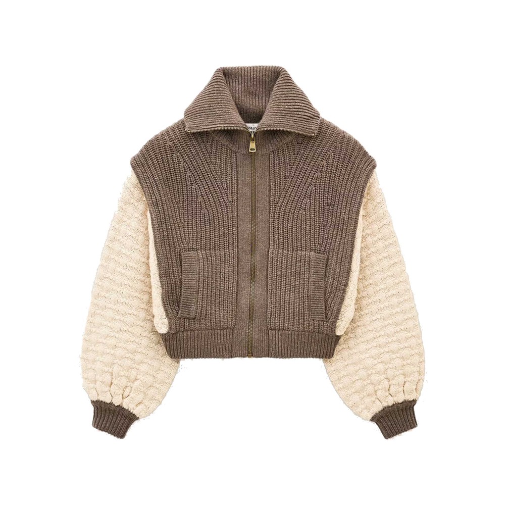 Ba&sh Essen Cardigan Shacket - Chamois