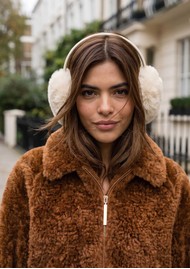 NOOKI Otis Faux Fur Bomber Jacket - Toffee