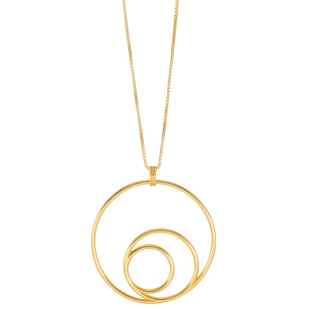 RACHEL JACKSON Statement Swirl Necklace - Gold