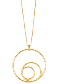 RACHEL JACKSON Statement Swirl Necklace - Gold