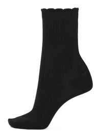 SUI AVA Silk Cable Socks - Black