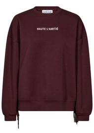 HAUTE LAMITIE New Studio Tie Sweatshirt - Wine