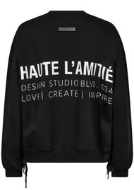 HAUTE LAMITIE New Studio Tie Sweatshirt - Black