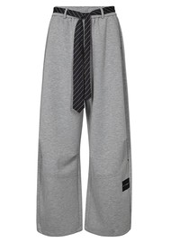 HAUTE LAMITIE Maxi Split Tie Pant - Grey Melange