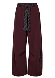 HAUTE LAMITIE Maxi Split Tie Pant - Wine