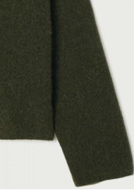 American Vintage Vitow Alpaca Blend Jumper - Seaweed Melange