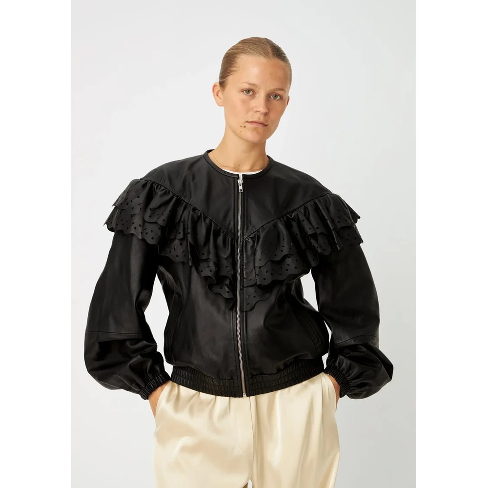 STELLA NOVA Jodi Leather Jacket - Black