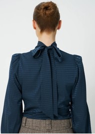 STELLA NOVA Silk Blouse - Night Petrol