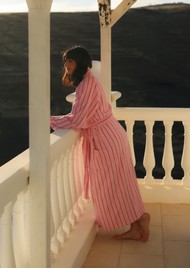 BONGUSTA Naram Bathrobe - Pink & Ski Patrol
