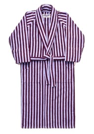 BONGUSTA Naram Bathrobe - Wine & Lavender Blue