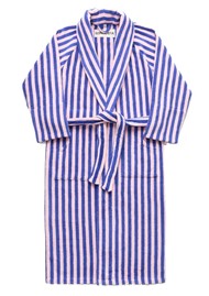 BONGUSTA Naram Bathrobe - Dazzling Blue & Rose
