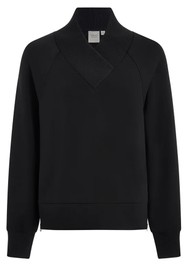 VARLEY Macie Zip Hem Sweatshirt - Black