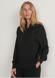VARLEY Macie Zip Hem Sweatshirt - Black