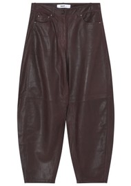 Day Birger et Mikkelsen Barrollo Leather Barrel Trousers - Fudge