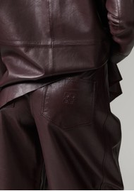 Day Birger et Mikkelsen Barrollo Leather Barrel Trousers - Fudge