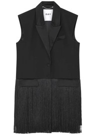 Day Birger et Mikkelsen Frinso Fringed Top - Black