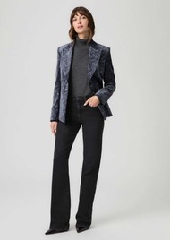 Paige Denim Chelsee Velvet Blazer - Navy Multi