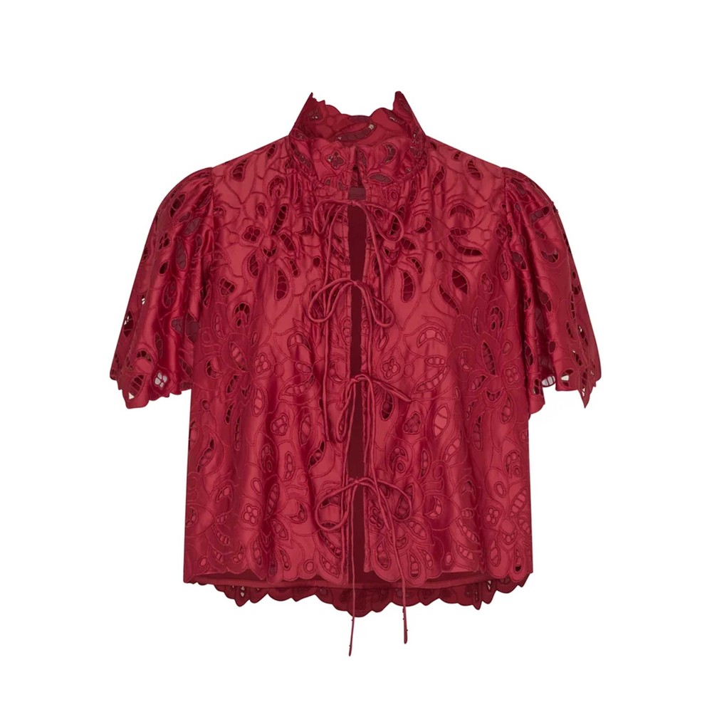DEA KUDIBAL Anjadea Embroidered jacket - Broderie Red