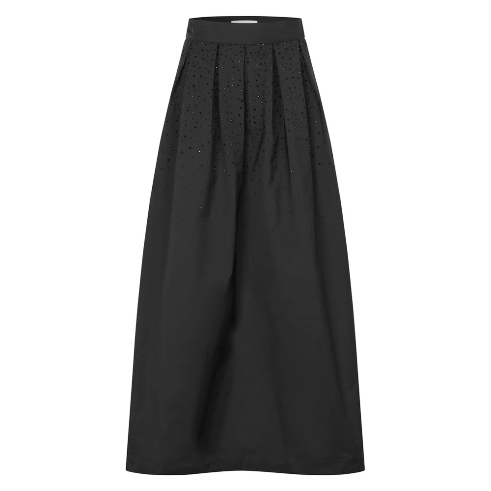 DEA KUDIBAL Anonasdea Taffeta Embellished Skirt - Black
