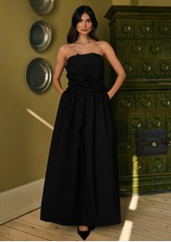 DEA KUDIBAL Anonasdea Taffeta Embellished Skirt - Black
