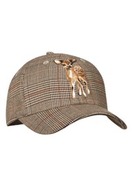MUNTHE Corul Check Baseball Cap - Nature