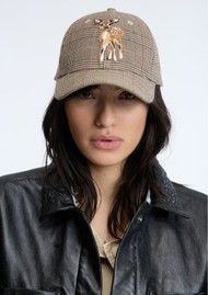 MUNTHE Corul Check Baseball Cap - Nature