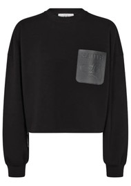 HAUTE LAMITIE Maxi Zip Pocket Sweatshirt - Black