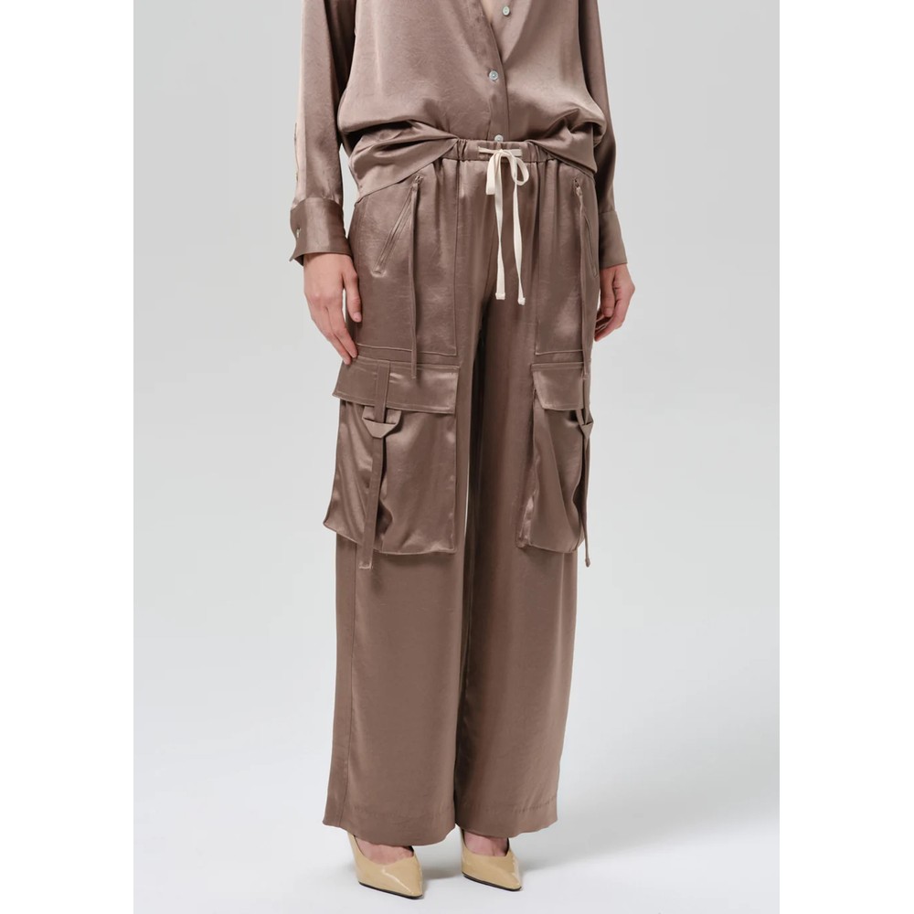 CITIZENS OF HUMANITY Andira Satin Pull On Pants - Cocoa