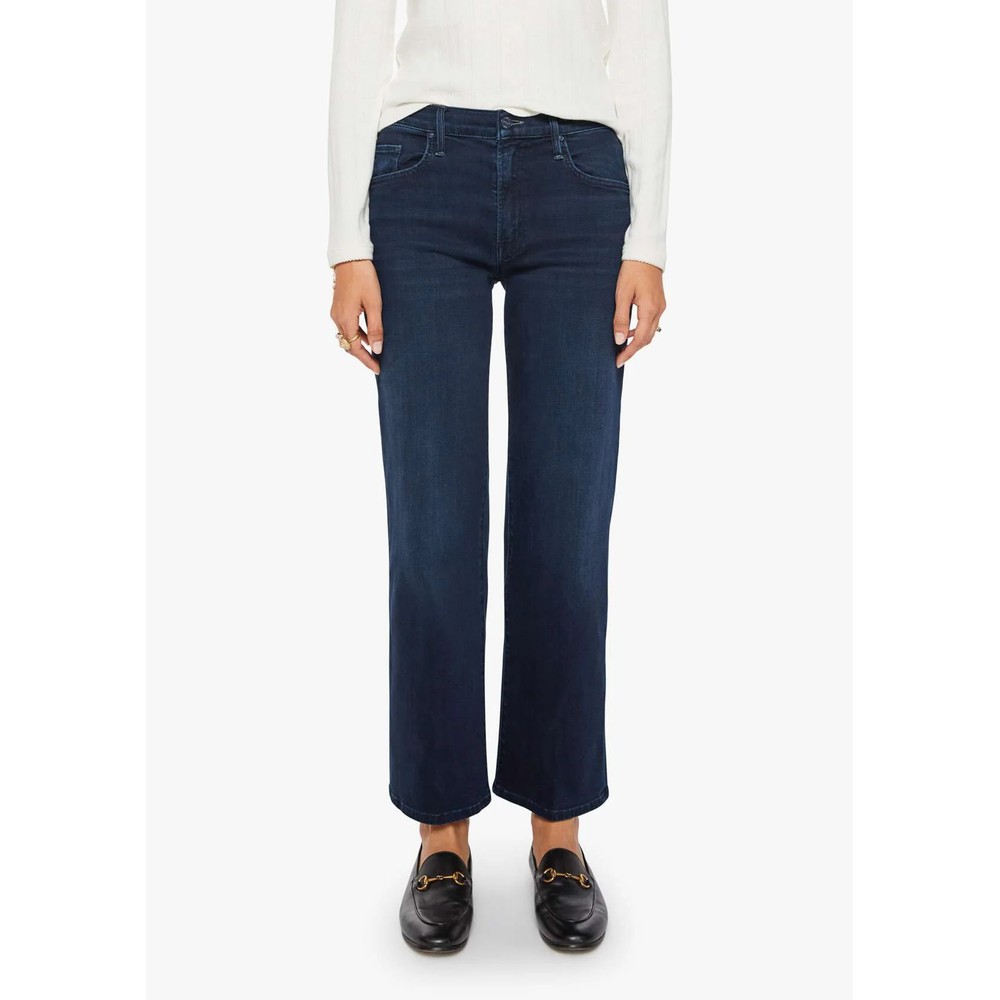 MOTHER DENIM The Mid Rise Rambler Zip Ankle Jeans - Chip On Shoulder