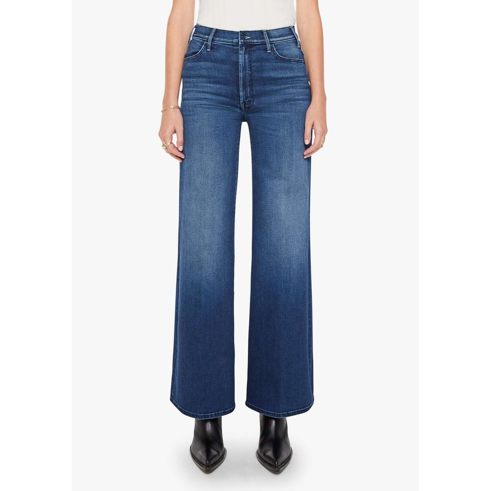 MOTHER DENIM Hustler Roller Sneak Wide Leg Jeans - Homecoming High