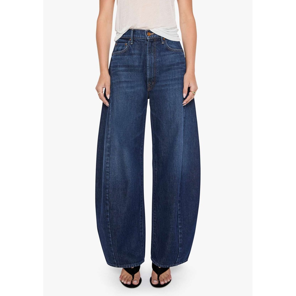 MOTHER DENIM The Spoonful Nerdy Wide Leg Jeans - Fresh Squeezed