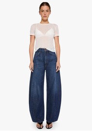 MOTHER DENIM The Spoonful Nerdy Wide Leg Jeans - Fresh Squeezed