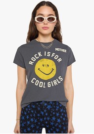 MOTHER DENIM The Boxy Goodie Goodie T-Shirt - Rock Cool