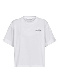 HAUTE LAMITIE Crew Neck Crop Tee - White