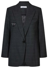 HAUTE LAMITIE Single Blazer - Anthracite Smokey Check
