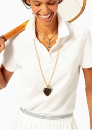 ROXANNE ASSOULIN Big Simple Wood Heart Pendant - Gold