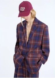 MUNTHE Caketta Oversized Blazer - Plum