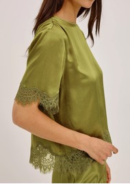 Rails Sonora Lace Top - Celery