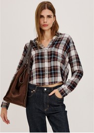 Rails Malin Check Shirt - Onyx Mocha