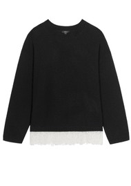 Rails Zoie Top - Black Ivory Lace