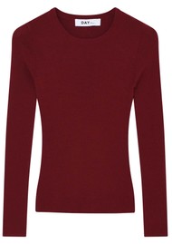 Day Birger et Mikkelsen Mariana Ribbed Wool Jumper - Biking Red