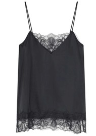 Day Birger et Mikkelsen Nio Satin Lace Camisole Top - Black